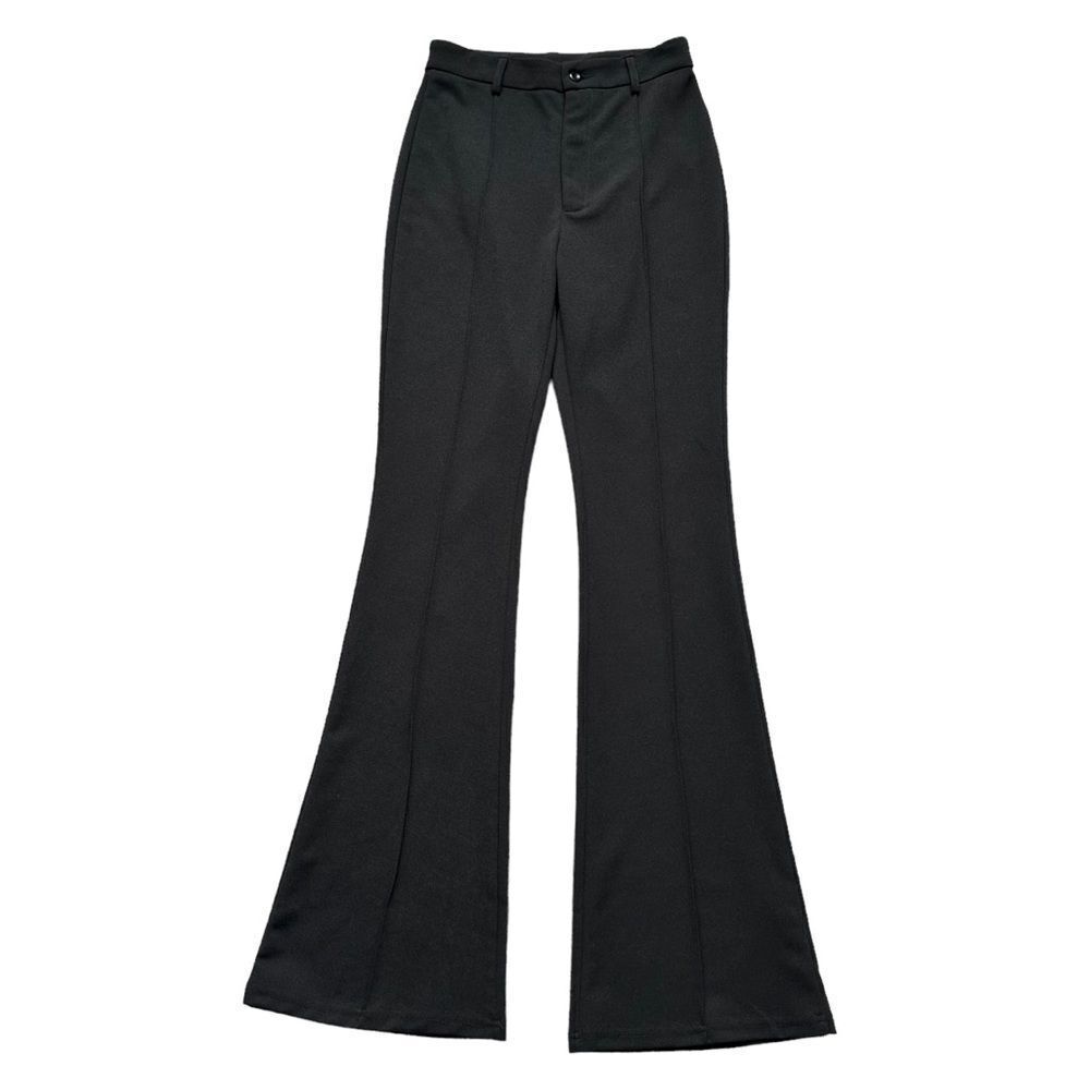 🔃High Waist Black Flare Leg Pants